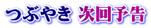つぶやき 次回予告