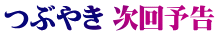 つぶやき 次回予告