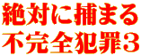 絶対に捕まる 不完全犯罪３