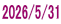 2026/5/31